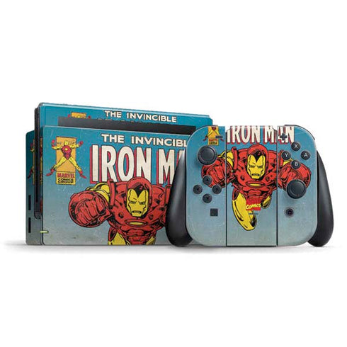 Marvel Classic Comics The Invincible Iron Man Nintendo Switch Bundle Skin