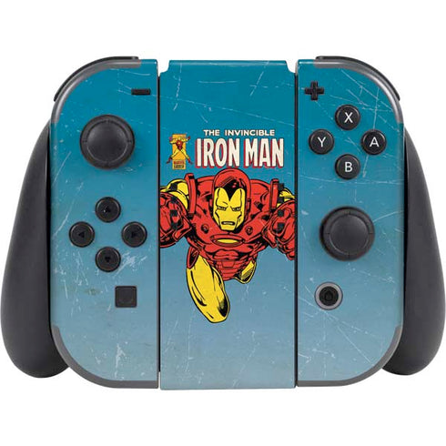 Marvel Classic Comics The Invincible Iron Man Nintendo Switch (2017-2021) Joy-Con Controller Skin