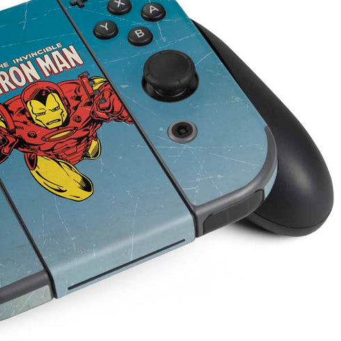 Marvel Classic Comics The Invincible Iron Man Nintendo Switch (2017-2021) Joy-Con Controller Skin