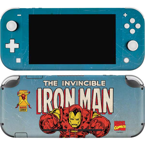 Marvel Classic Comics The Invincible Iron Man Nintendo Switch Lite Skin