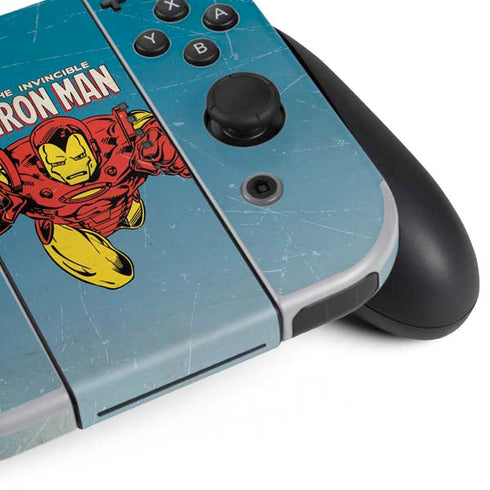 Marvel Classic Comics The Invincible Iron Man Nintendo Switch OLED (2021) Skin