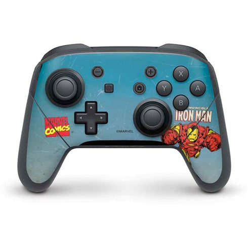 Marvel Classic Comics The Invincible Iron Man Nintendo Switch Pro Controller Skin
