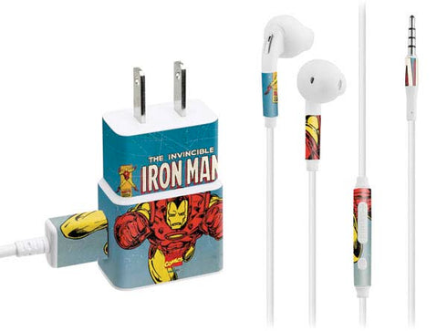 Marvel Classic Comics The Invincible Iron Man Phone Charger Skin