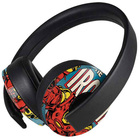 Marvel Classic Comics The Invincible Iron Man PlayStation 4 Gold Wireless Headset Skin