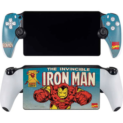 Marvel Classic Comics The Invincible Iron Man PlayStation Portal Remote Player Skin