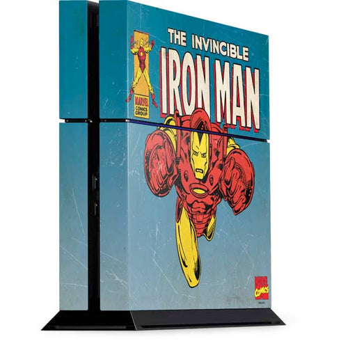 Marvel Classic Comics The Invincible Iron Man PS4 Console Skin