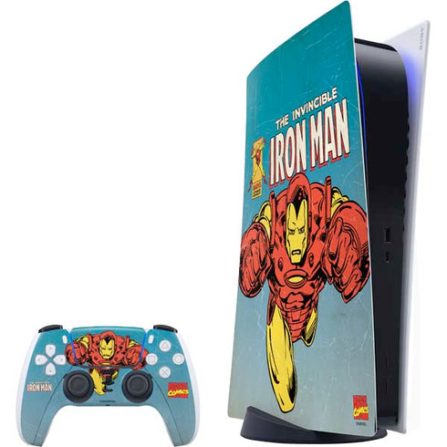 Marvel Classic Comics The Invincible Iron Man PlayStation PS5 Skins