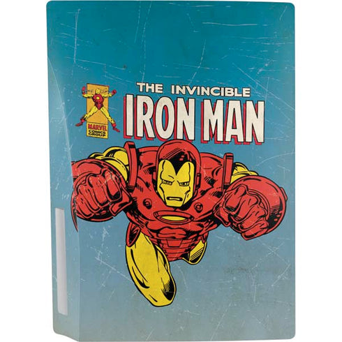 Marvel Classic Comics The Invincible Iron Man PS5 Console Skin