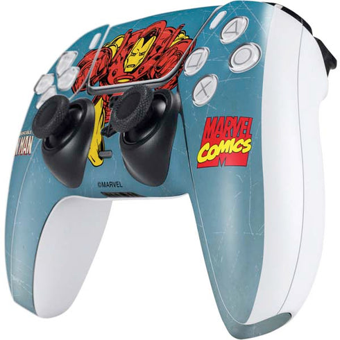 Marvel Classic Comics The Invincible Iron Man PS5 Controller Skin