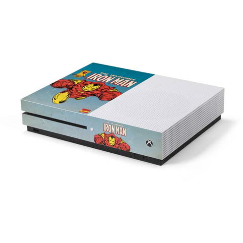 Marvel Classic Comics The Invincible Iron Man Xbox One S Console Skin