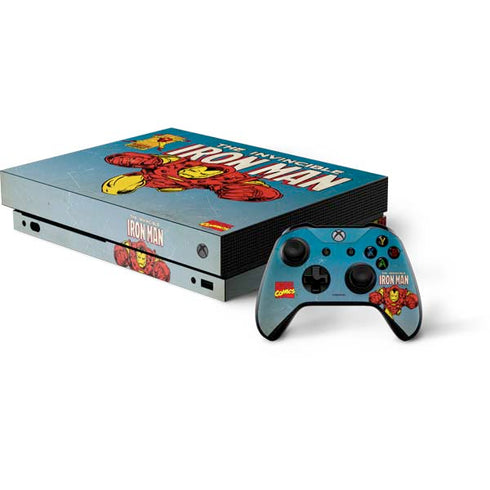 Marvel Classic Comics The Invincible Iron Man Xbox One X Bundle Skin