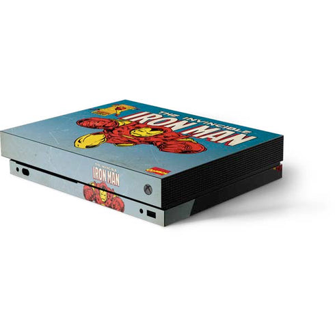 Marvel Classic Comics The Invincible Iron Man Xbox One X Console Skin