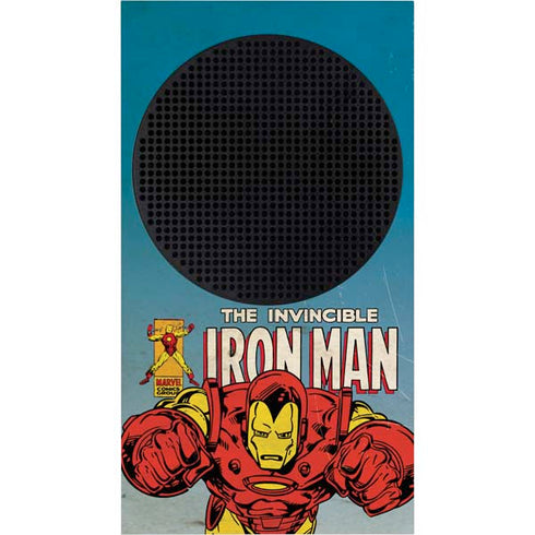 Marvel Classic Comics The Invincible Iron Man Xbox Series S Console Skin