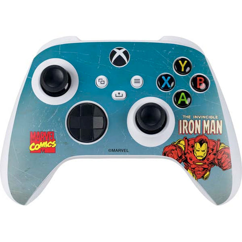 Marvel Classic Comics The Invincible Iron Man Xbox Series S Controller Skin