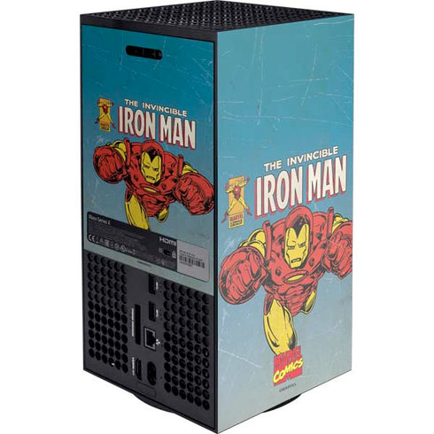 Marvel Classic Comics The Invincible Iron Man XBox Series X Digital Edition Console Skin