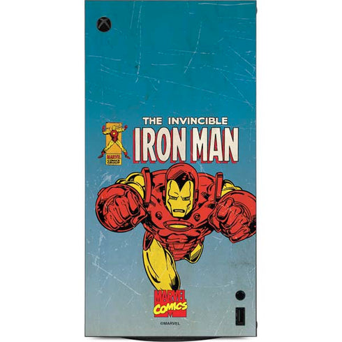 Marvel Classic Comics The Invincible Iron Man XBox Series X Digital Edition Console Skin