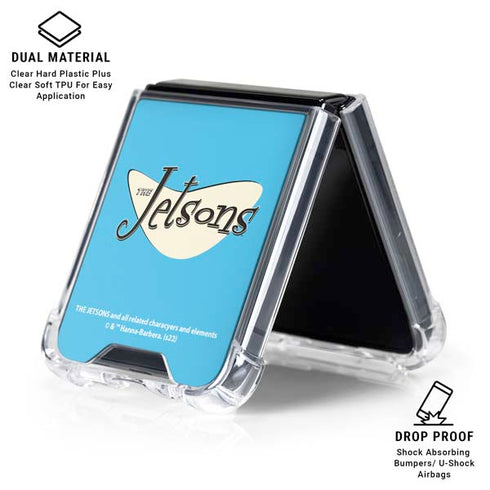 The Jetsons The Jetsons Logo Galaxy Z Flip6 Clear Case