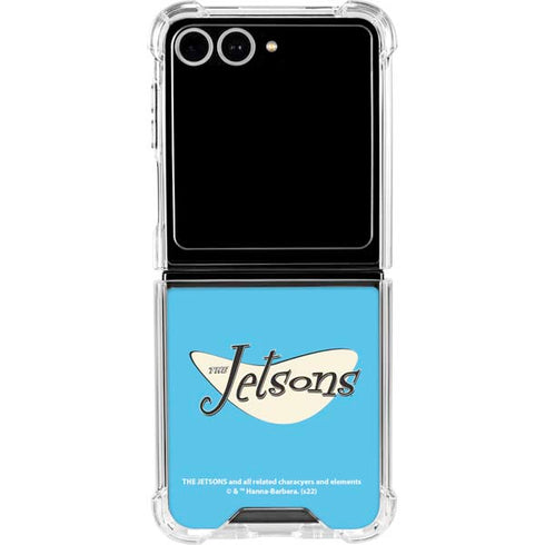 The Jetsons The Jetsons Logo Galaxy Z Flip7 Clear Case