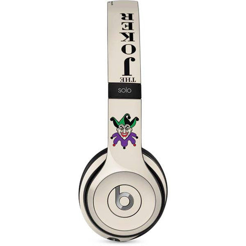 DC Comics The Joker Calling Card Beats Solo 2 Wired Skin