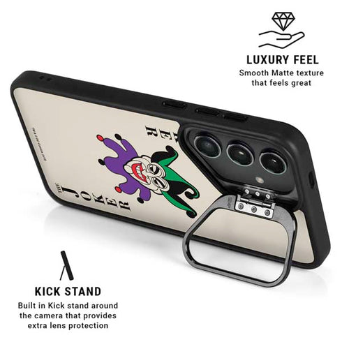 DC Comics The Joker Calling Card Galaxy S25 Kickstand Case