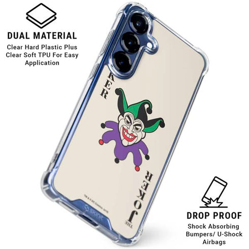DC Comics The Joker Calling Card Galaxy S25 Clear Case