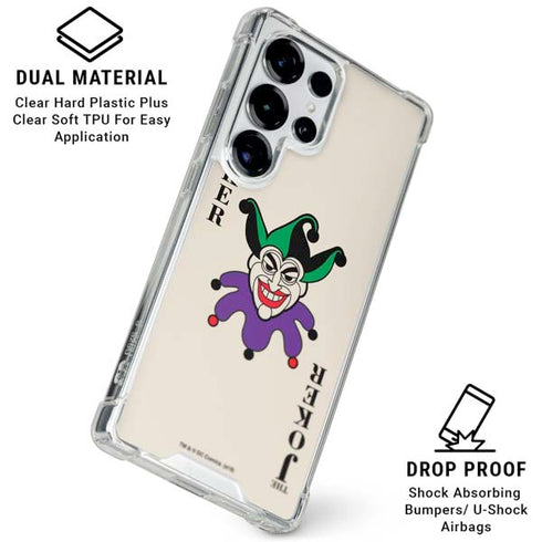 DC Comics The Joker Calling Card Galaxy S25 Ultra Clear Case