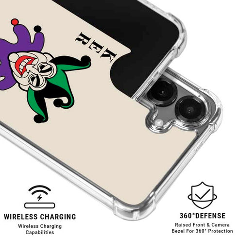 DC Comics The Joker Calling Card Galaxy S26 Clear Case