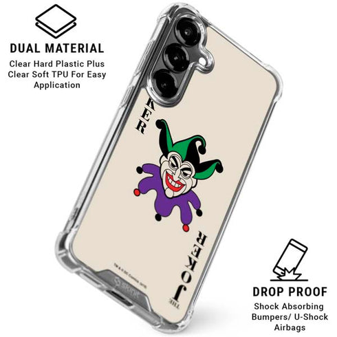 DC Comics The Joker Calling Card Galaxy S26 Plus Clear Case