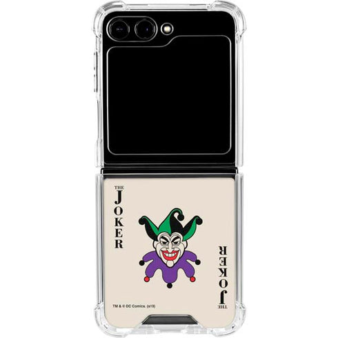 DC Comics The Joker Calling Card Galaxy Z Flip6 Clear Case