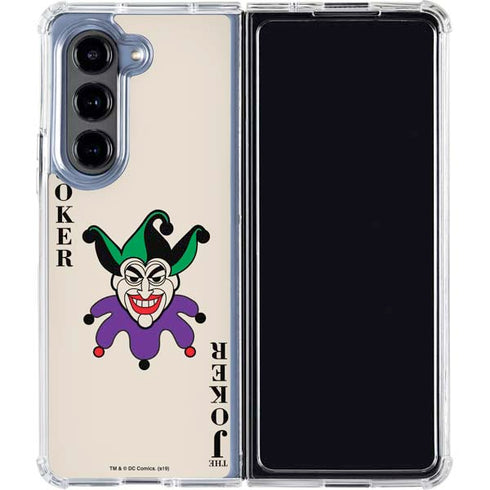 DC Comics The Joker Calling Card Galaxy Z Fold5 5G Clear Case