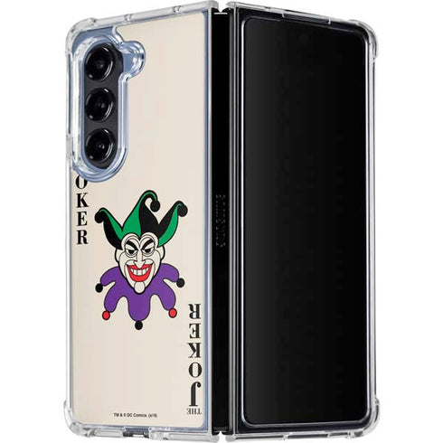 DC Comics The Joker Calling Card Galaxy Z Fold5 5G Clear Case