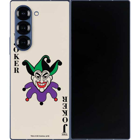 DC Comics The Joker Calling Card Galaxy Z Fold6 Skin