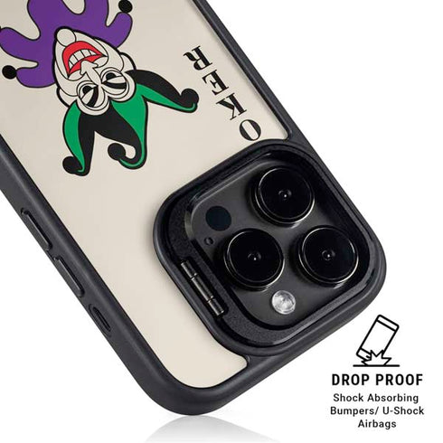 DC Comics The Joker Calling Card iPhone 14 Pro Kickstand Case