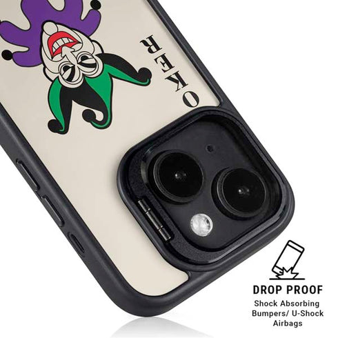 DC Comics The Joker Calling Card iPhone 15 Kickstand Case