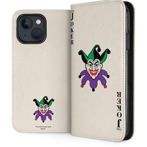 DC Comics The Joker Calling Card iPhone 15 Plus Folio Case