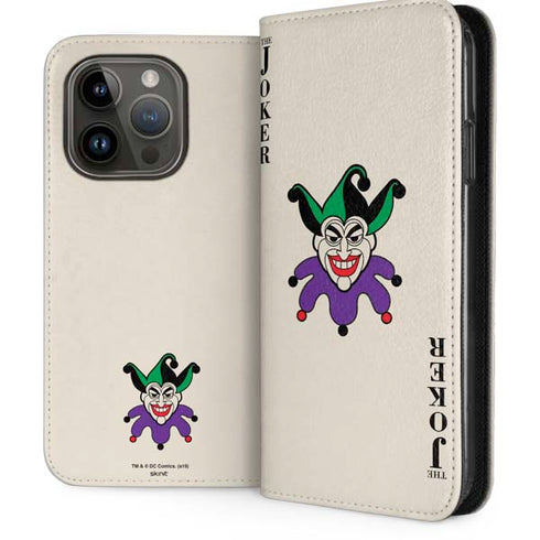 DC Comics The Joker Calling Card iPhone 15 Pro Folio Case