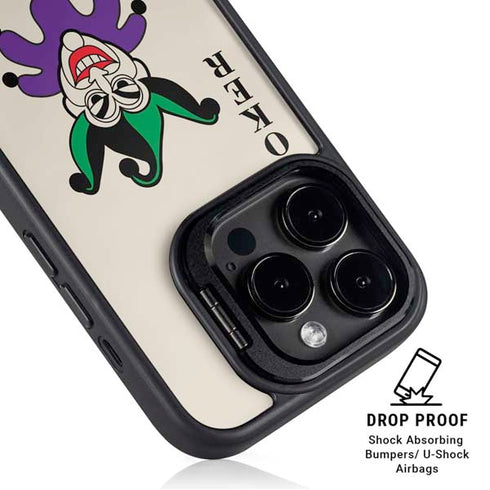 DC Comics The Joker Calling Card iPhone 15 Pro Kickstand Case