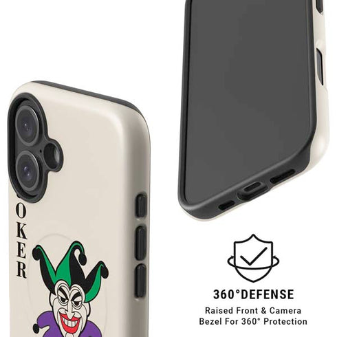 DC Comics The Joker Calling Card iPhone 16 Magsafe Impact Case