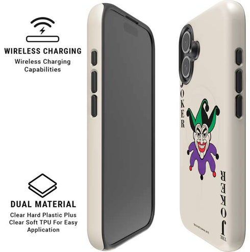 DC Comics The Joker Calling Card iPhone 16 Magsafe Impact Case