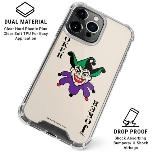 DC Comics The Joker Calling Card iPhone 16 Pro Clear Case