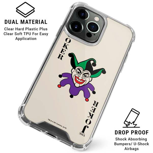 DC Comics The Joker Calling Card iPhone 16 Pro Max Clear Case