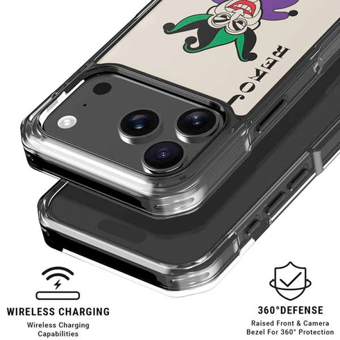 DC Comics The Joker Calling Card iPhone 18 Pro Clear Case