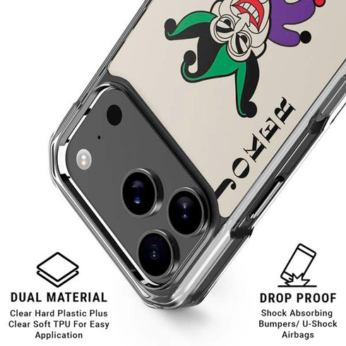 DC Comics The Joker Calling Card iPhone 18 Pro Clear Case