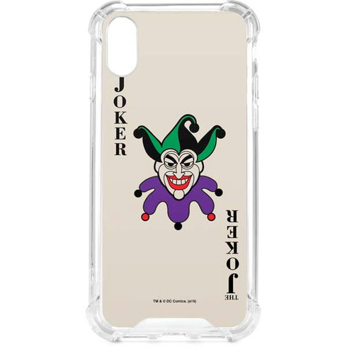 DC Comics The Joker Calling Card iPhone XS Clear Case