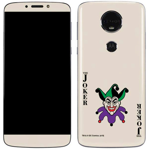 DC Comics The Joker Calling Card Moto E5 Plus Skin