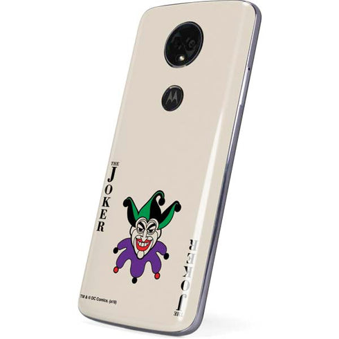DC Comics The Joker Calling Card Moto E5 Plus Skin