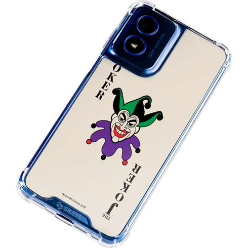 DC Comics The Joker Calling Card Moto G Play 4G (2024) Clear Case
