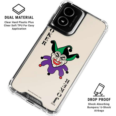 DC Comics The Joker Calling Card Moto G Power 5G (2024) Clear Case
