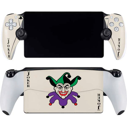 DC Comics The Joker Calling Card PlayStation Portal Remote Player Skin