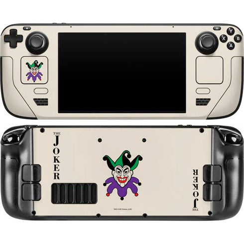 DC Comics The Joker Calling Card Steam Deck Handheld Gaming Computer OLED Skin